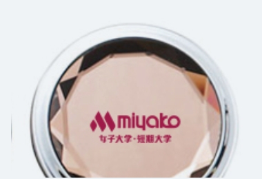 キラキラコンパクトカラージュエルミラー